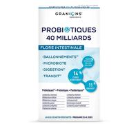 Laboratoire des Granions Probiotiques 40 Milliards Flore Intestinale Digestion 40 Gélules