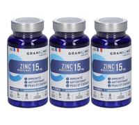 Laboratoire des GRANIONS® Zinc 15 mg Capsule(S) 3x60 pc(s)