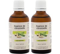 Laboratoire du Haut-Ségala Essence de Citronnelle Huile Essentielle 2x50 ml