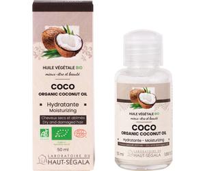 Laboratoire Du Haut-Ségala Huile Végétale Bio Coco Hydratante Cheveux Secs Et Abîmés 50ml