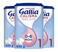 Laboratoire Gallia, Calisma Relais 1er âge, Lait en Poudre pour Bébé de 0 à 6 Mois, Lot de 3x830g