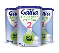 Laboratoire Gallia Galliagest 2, Lait En Poudre Pour Bébé, De 6 À 12 Mois, 820g (Packx3) Multicolore