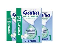 Laboratoire Gallia - Galliagest Premium 1 - Lait en Poudre - Lait Bébé de 0 à 6 Mois - Dès la Naissance - 1,1kg (Lot de 3)