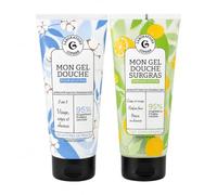 Laboratoire Giphar Mon Gel Douche Lot de 2 Parfums Panachés | Fleur de Coton & Verveine Citron, Gel Douche Corps et Visage, 95% Minimum d'Ingrédients d'Origine Naturelle