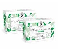 Laboratoire Giphar Mon Lavant Solide Lot de 2 x 65g - 3-en-1 Visage, Corps & Cheveux - Aloe Vera - Peaux Normales - Fabriqué en France - Format Économique