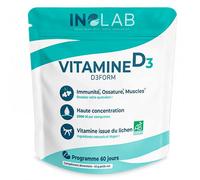 Laboratoire Inolab D3form vitamine D3 2000 UI bio 60 comprimés