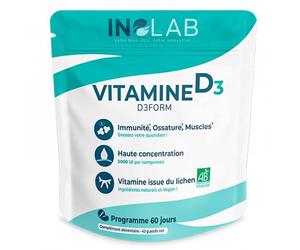 Laboratoire Inolab Vitamine D3 D3form 2000UI bio 60 comprimés