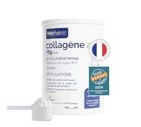 Laboratoire NaturAvignon Collagene Marin hydrolysé type 1 et 2 en poudre | Articulations, os, cartilages | 10g collagène marin par portion | Saveur fruit rouge | Fabriqué en France | 375g
