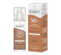 Les Laboratoires de Biarritz Algamaris Crème solaire visage teintée dorée SPF30 certifiée bio