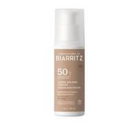 Laboratoires de Biarritz - Crème solaire teintée visage - Beige - Certifié Bio SPF50 - Hydratée, mate pour un éclat sain - 50 ml - Made in France