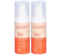 LABORATOIRES DE BIARRITZ Crème Solaire Visage SPF50 2x50 ml