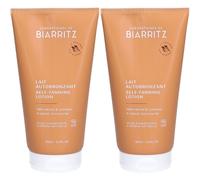 Laboratoires de Biarritz Lait Autobronzant Bio hydratant visage et corps 2x150 ml
