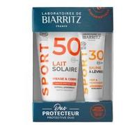 Laboratoires de Biarritz Duo Protecteur (Lait Solaire Sport SPF50 et Baume à Lèvres SPF30) Lait 65 ml