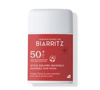 Laboratoires de Biarritz - Stick Solaire Invisible SPF50+ - Visage, Corps & Zones Sensibles - Parfum 100% d’Origine Naturelle - Format Nomade Pratique - 10 gr - Fabriqué en France
