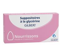 Laboratoires Gilbert À La Glycérine Nourrissons Étui 10 Pièces