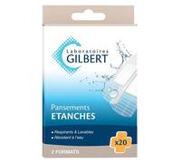 Laboratoires Gilbert Premiers Secours Pansement Étanche 20 unités