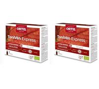 LABORATOIRES ORTIS - TONIVEN EXPRESS BIO 7 x 15ml - Circulation - Jambes lourdes - Hibiscus - Action rapide (Lot de 2)
