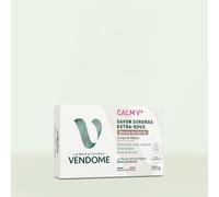LABORATOIRES VENDÔME - CALM V+ - Savon Surgras Extra-Doux Beurre de Karité - Nettoie & Laisse la Peau Douce - Formule Hypoallergénique - Enrichi en Huile d'Olive - Tous Types de Peaux - 125g