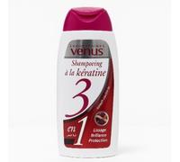 Laboratoires Venus Shampooing à la Kératine, 3 en 1, Lissage, Brillance et Protection