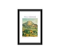 LABORATORIO 102 Tableau Paul Cèzanne La Montagne de Sainte Victoire (20 x 30 cm) Art contemporain - Impression photo murale avec cadre inclus - Affiche moderne prête à accrocher