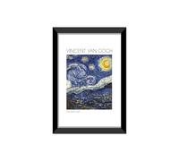 LABORATORIO 102 Tableau Vincent Van Gogh La Nuit étoilée (20x30 cm) Art Contemporain - Impression Photographique à Suspendre avec Cadre Inclus - Affiche Moderne Prête à Accrocher