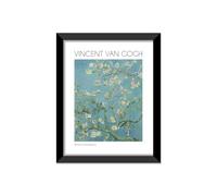 LABORATORIO 102 Tableau Vincent Van Gogh Rameau de amandier en fleurs (30x40 cm) Art Contemporain - Impression photographique murale avec cadre inclus - Affiche moderne prête à accrocher