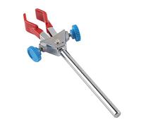 Laboratory Retort Clamp | Double Adjustable Regulator for Secure Flask/Test Tube Holding | Plastic Coated Zinc Alloy | 272g Chemistry Teaching Tool