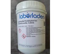 Laborladen Sulfate de cuivre pentahydraté (sulfate de cuivre (II), CuSO4, pour laboratoire, atelier, culture de cristaux, piscine)