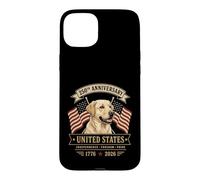 Labrador 250 Year USA Anniversary Coque pour iPhone 15 Plus