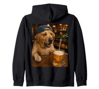 Labrador Boire de la bière Drôle Chien Meme Sweat à Capuche