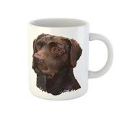 Labrador Brun Sur Toile, Tablette Graphique Peinte Mug Unique Tasse À Thé Drôle Tasse À Café Cadeaux Fantaisie Pour Noël Bureau Collègue 330Ml