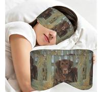 Labrador chocolat, Masque de sommeil pour la maison, les voyages et le travail posté, couvrant entièrement les yeux et bloquant la lumière