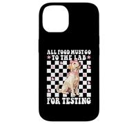 Labrador Dog Girl All Food Must Go to The Lab for Test Coque pour iPhone 14