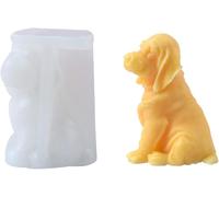 Labrador Dog Shaped Silicone Mould For Candles,Soap,Plaster And Decorations