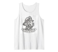 Labrador Fire Brigade Dog Firefighter Vintage Style Débardeur