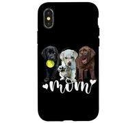 Labrador Mom Black Golden Chocolate Lab Mama The Lab Mother Coque pour iPhone X/XS