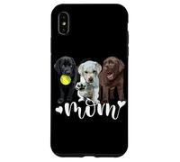 Labrador Mom Black Golden Chocolate Lab Mama The Lab Mother Coque pour iPhone XS Max