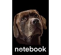 Labrador Notebook: Chocolate Lab: Labrador Retriever Composition Notebook 120 Dotted Pages 6x9 Labrador Gift Book for Women Mom Mommy Girl Men Dad Daddy Dog Lover
