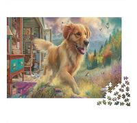 Labrador Retriever 1000 Pièce Stock De Cartes Premium Puzzle Premium pour Enfants Débutants Jeu Éducatif Cadeaux 38x26cm/1000pcs