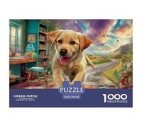 Labrador Retriever 1000 Pièces Adultes De Puzzle Adultes De Puzzle Décoration D Intérieur Enfants Cadeaux Jouets De Jeu Stimulants 70x50cm/1000pcs