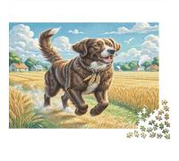 Labrador Retriever 1000 Pièces Carton Premium Cute Dog Coffret Puzzle Adulte Jeu Éducatif Détente Cadeau Saint-Valentin Anniversaire 52x38cm/1000pcs