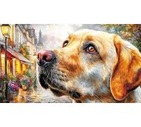 Labrador-Retriever 1000 pièces Jeu éducatif détente Puzzle Papier recyclé Cadeau Amusant & Activité Maison pour décoration Murale et Cadeaux 70x50/1000 pièces