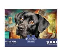 Labrador Retriever 1000 Pièces Puzzle Adultes Puzzles Classiques Cadeau Enfants Cadeaux Jouets De Jeu Stimulants 38x26cm/1000pcs