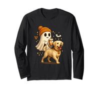 Labrador Retriever Halloween Ghost Walking Labrador Dog Manche Longue