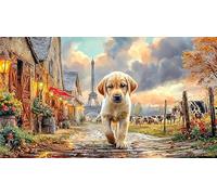 Labrador-Retriever Jeux éducatifs 1000 pièces Puzzle pour Adultes Décoration Murale et Cadeaux Beau Puzzle de décoration pour Adultes et Enfants 70x50/1000 pièces