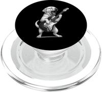 Labrador Retriever Jouant de la Guitare Rock Music Amoureux des Chiens PopSockets PopGrip pour MagSafe