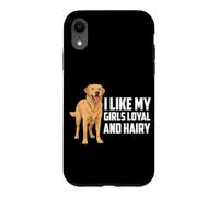 Labrador Retriever Labrador Retriever « I Like My Girl Loyal and Hairy Yellow Lab » Coque pour iPhone XR