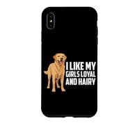 Labrador Retriever Labrador Retriever « I Like My Girl Loyal and Hairy Yellow Lab » Coque pour iPhone XS Max