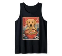 Labrador Retriever Mangeant des Ramen Kawaii Anime Dog Lover Débardeur