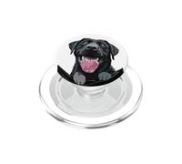 Labrador Retriever Noir drôle Labrador Maman Chien dans Poche PopSockets PopGrip pour MagSafe